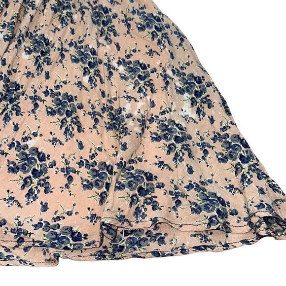 CocoLove flowy fun dress size small rose pink, blue and green w floral scrolls - Picture 6 of 10